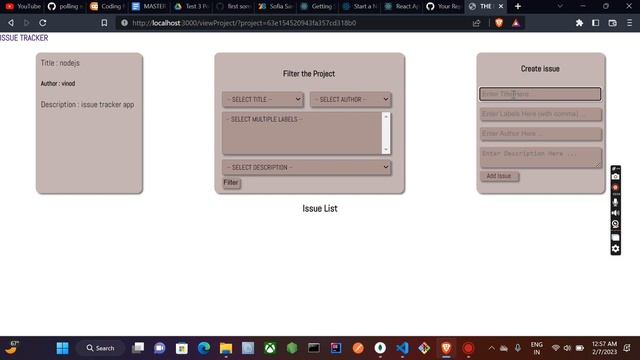 Issue tracker project back-end || nodejs || mongodb || expressjs смотреть онлайн
