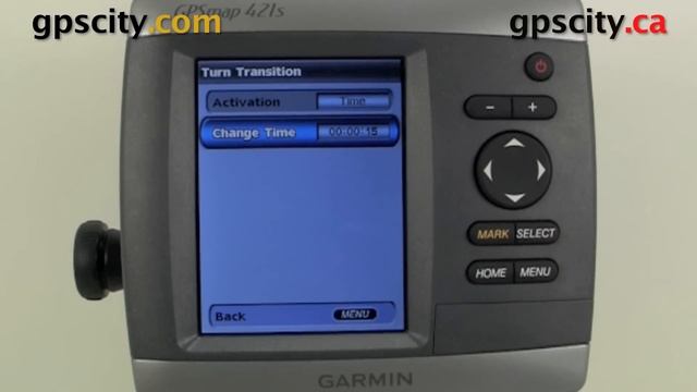 Garmin GPSMap 421s Video Manual - Navigation Settings смотреть онлайн