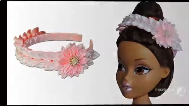 Ободок из цветов на голову. Как сделать ободок из цветов на голову. DIY. МК. смотреть онлайн