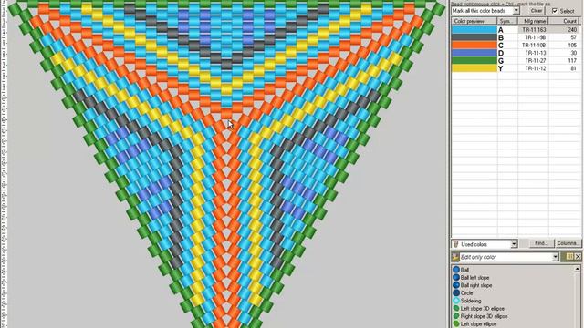 See how to create PEYOTE TRIANGLE and word chart for it in PeyoteCreator program. смотреть онлайн
