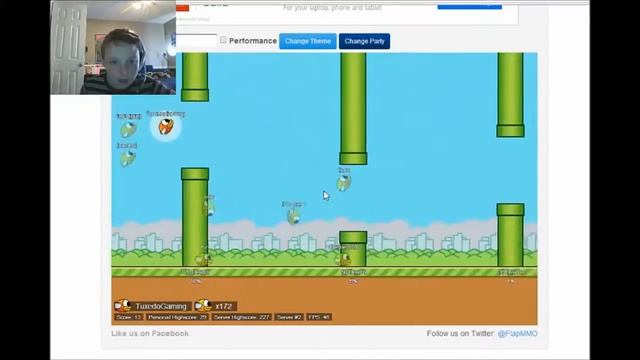 Flappy Bird Multiplayer! смотреть онлайн