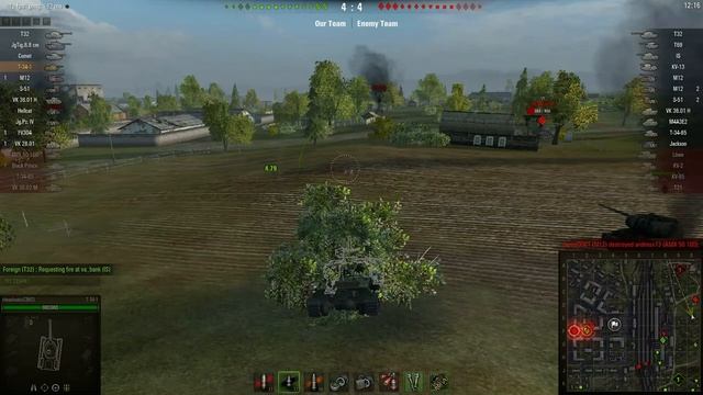 World of Tanks - T34-1 - Ensk - 2400 dmg Spotting смотреть онлайн