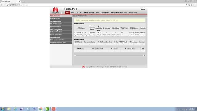HUAWEI HG8245H Простая диагностика смотреть онлайн