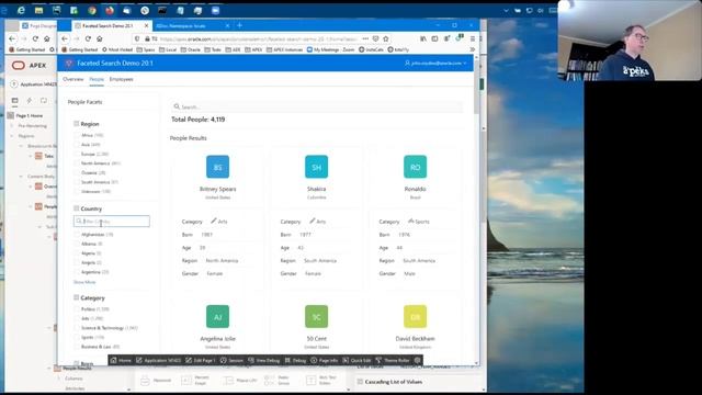 Faceted Search Oracle APEX 20.1 смотреть онлайн