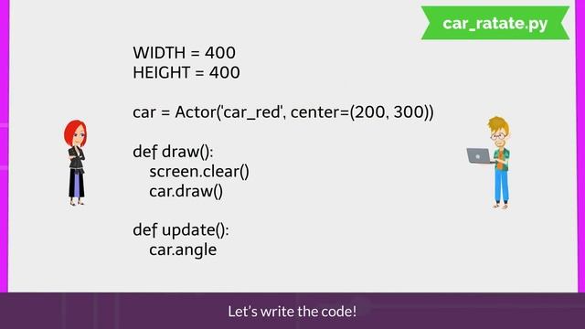 4. How to Keep Car Rotating | Chapter 10.1: Driving Car in Pygame Zero смотреть онлайн