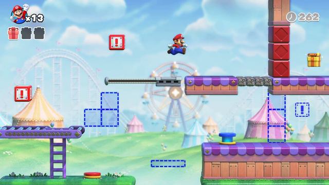 Mario vs Donkey Kong - Level 4-4 - All Presents (Gifts) - Merry Mini-Land смотреть онлайн