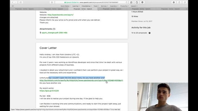 Как правильно писать Cover Letter на Upwork? Примеры рабочих Cover Letter смотреть онлайн