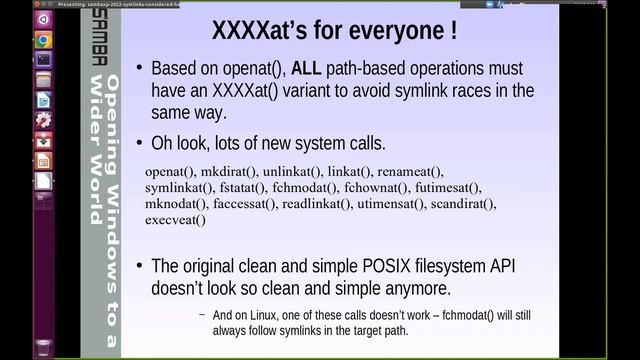 sambaXP 2022: The UNIX Filesystem API is profoundly broken – What to do about it? смотреть онлайн