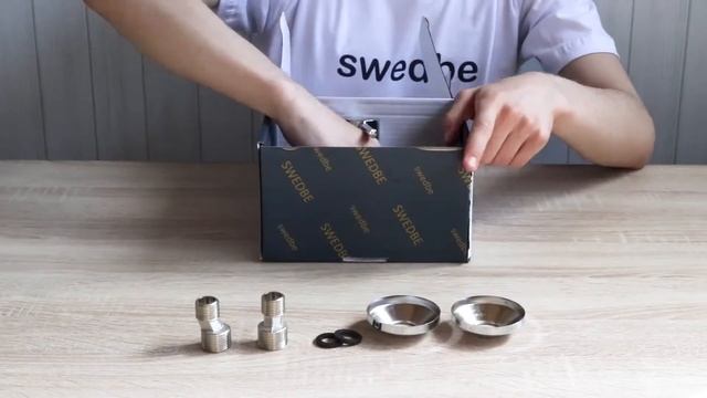 Распаковка смесителя для ванны Swedbe Jupiter арт.1530 смотреть онлайн