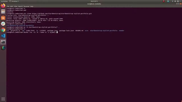 Website inside Docker Container смотреть онлайн