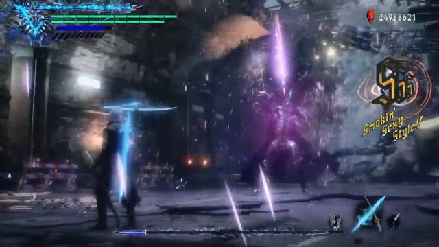 DMC 5 Vergil vs Cavaliere Angelo _DMD_ no damage [BP taunt finish] смотреть онлайн