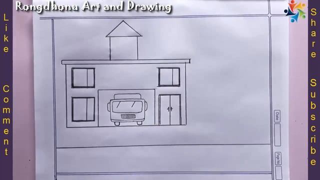 Fire Station Drawing Easy | Fire Service Office Drawing | Very Easy to Draw смотреть онлайн