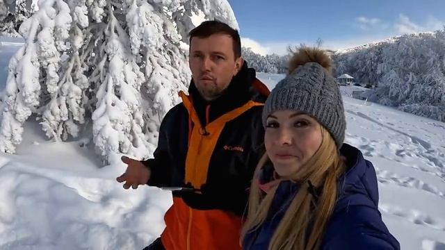 Крым 2022: ПЕРВЫЙ РАЗ на сноуборде. РАСКАПЫВАЮ машину // Горнолыжный курорт Ай-Петри // Крым зимой смотреть онлайн