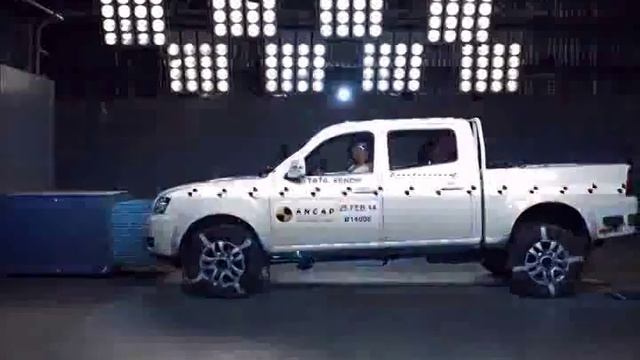 ANCAP - Tata Xenon from 2013 - 2 star ANCAP safety rating in frontal offset crash test смотреть онлайн