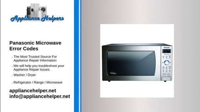 Panasonic Microwave Error Codes смотреть онлайн