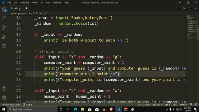 Solution::5 Rock Paper Scissor Game || Python Tutorials in Tamil|| #CodingAnna смотреть онлайн