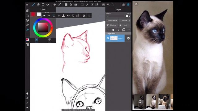 Sketches of Cats Done on IPad Pro (MediBang Paint) смотреть онлайн