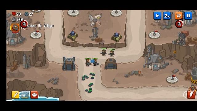Steampunk Defense - level 2-3 - tower defense game смотреть онлайн