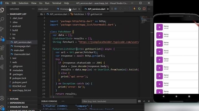 How to Search List from API in Flutter | Flutter Search Example смотреть онлайн
