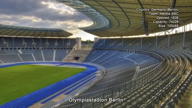 #381. Футбольный стадион Olympiastadion Berlin (Германия) смотреть онлайн