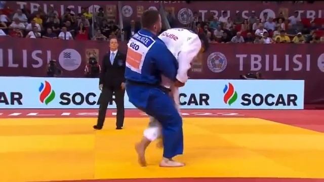 Финал 100 кг. Эффектный ура наге иппон на 20 секунде поединка от Ониса Санеблидзе. смотреть онлайн