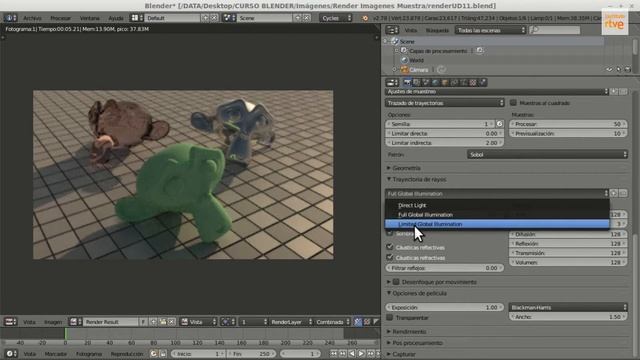 Tutorial Blender UD11D Trayectoria de rayos смотреть онлайн
