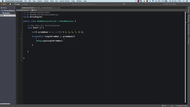 #23 Unity 3D Game Development Tutorial for beginners - Foreach Loop break and continue смотреть онлайн