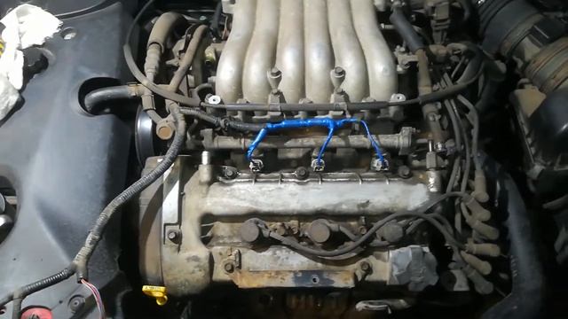 Часть 2.1.Замена успокоителя цепи Hyundai Tiburon (Coupe GK) 2.7 бензин. смотреть онлайн