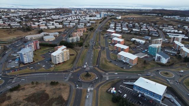Iceland Drone ?️ Kópavogur in November, 4K Ultra HD смотреть онлайн