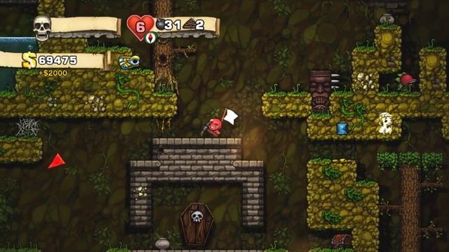 Великое и неповторимое прохождение Spelunky HD #1 смотреть онлайн
