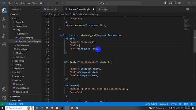 Laravel 10 API Tutorial: #6 Validation смотреть онлайн