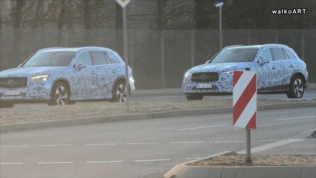 Mercedes Erlkönig GLC X254 massive testing, GLC Convoy! Massive Tests, GLC Konvoi * 4K SPY VIDEO смотреть онлайн