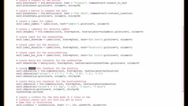 Python gui Historical data 2 - create gui and connect to IB TWS смотреть онлайн
