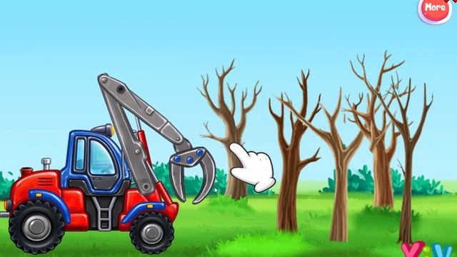 #трактор#игра #транспорт Завод Тракторов для Детей . Учимся собирать трактор. смотреть онлайн