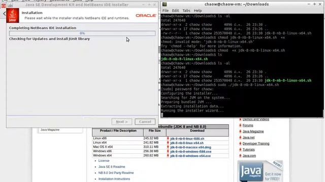 JavaTutorial 1.2 การติดตั้ง Java & Netbeans ลงใน Ubuntu смотреть онлайн