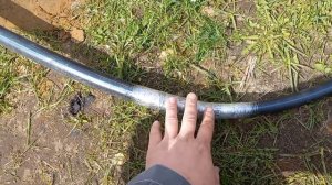 подключение гаража к электричеству подземным способом. сип 2×16 в пнд трубе 25мм под землёй