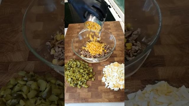 Салаты с Маринованными Огурцами