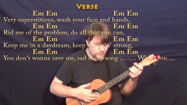 Superstition (Stevie Wonder) Bariuke Cover Lesson in Em with Chords/Lyrics смотреть онлайн