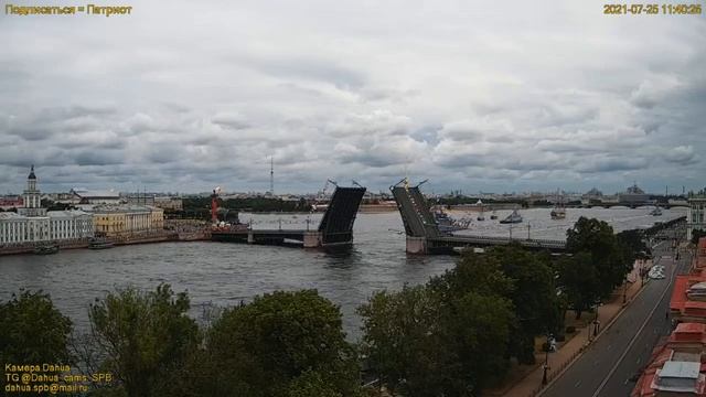 Парад в День ВМФ 2021, Санкт-Петербург, камера Dahua, Navy Parade, St. Petersburg, Russia