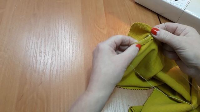 Обработка скругленного низа рукава без подкройной обтачки