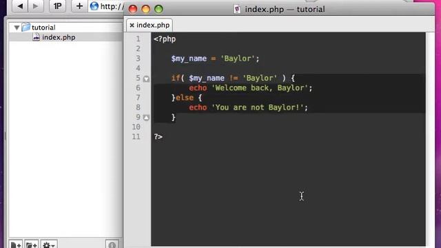 PHP From Scratch - If Statements смотреть онлайн