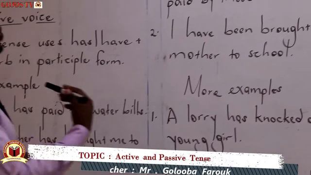 ENGLISH LESSON. ACTIVE AND PASSIVE VOICE IN PRESENT PERFECT TENSE. GOMBE JUNIOR SCHOOL смотреть онлайн