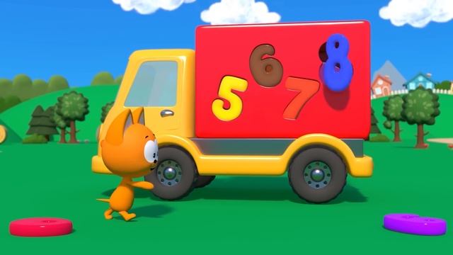 Kitty's Games - Learn numbers with Sorter Truck - premiere on the channel смотреть онлайн
