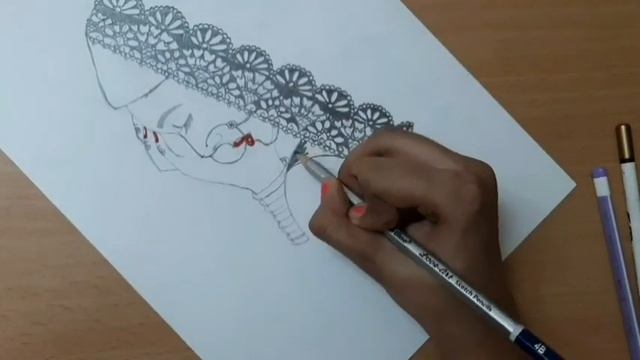 recreated farjana drawing academy/pencil sketch of a bride/mandala art смотреть онлайн