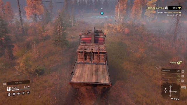 Flaming Barrels SnowRunner with Bandit Truck смотреть онлайн