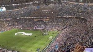 “Muchachos” by Argentina fans | Argentina vs France | 2022 FIFA World Cup Final | Lusail Stadium