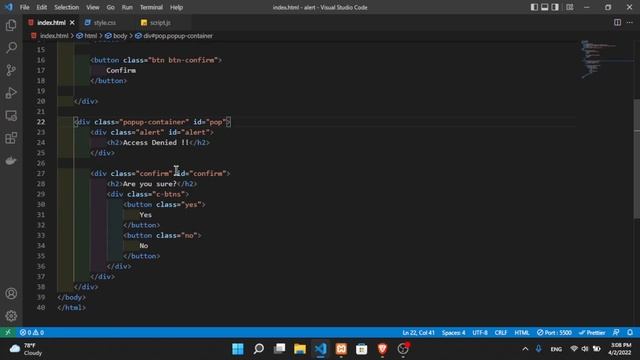 Create a custom ALERT and CONFIRM | HTML, CSS, JS смотреть онлайн