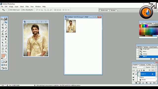 Adobe Photoshop || Part-22 || How to Create Passport Size Photo In Telugu смотреть онлайн