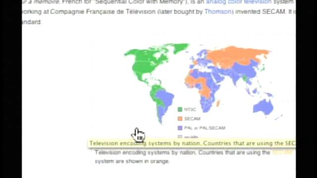 NTSC, SECAM, PAL Video Formats