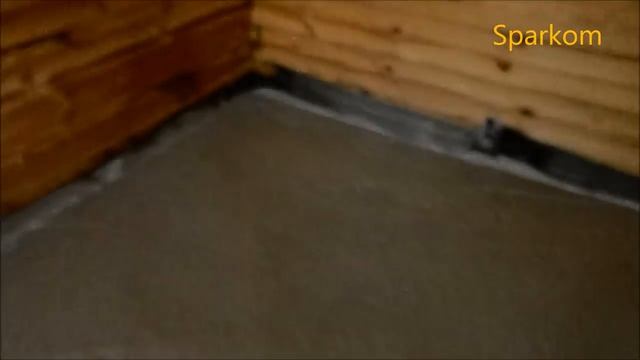 Бетонные полы по грунту баня на бетонных сваях!!! смотреть онлайн